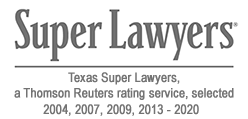 Super Lawyers, Texas Super Lawyers, a Thomson Reuters rating service, selected 2004-2007, 2009-2013, & 2014-2020
